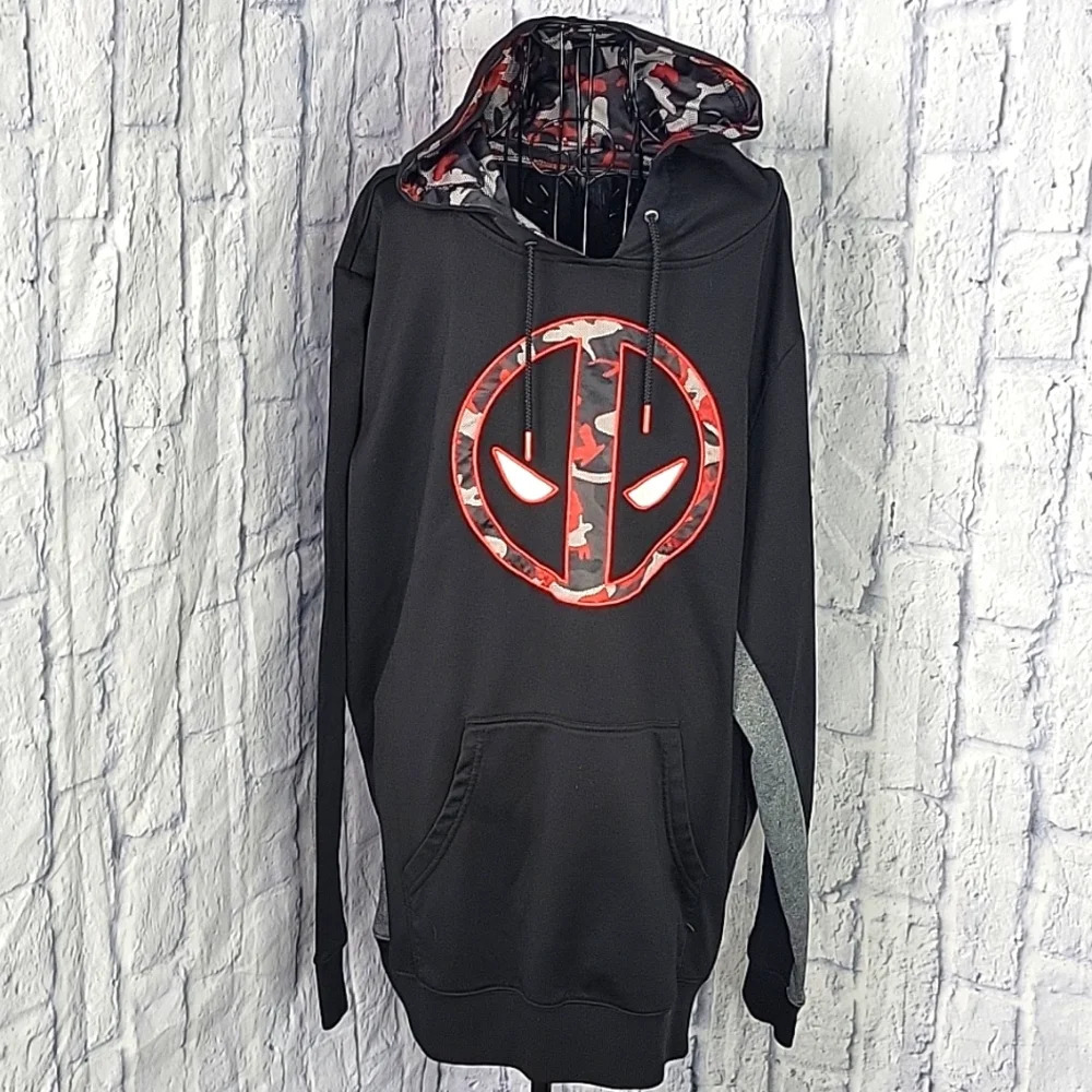 MARVEL Camouflaged Accents Zippered Men's Hoodie 2XL